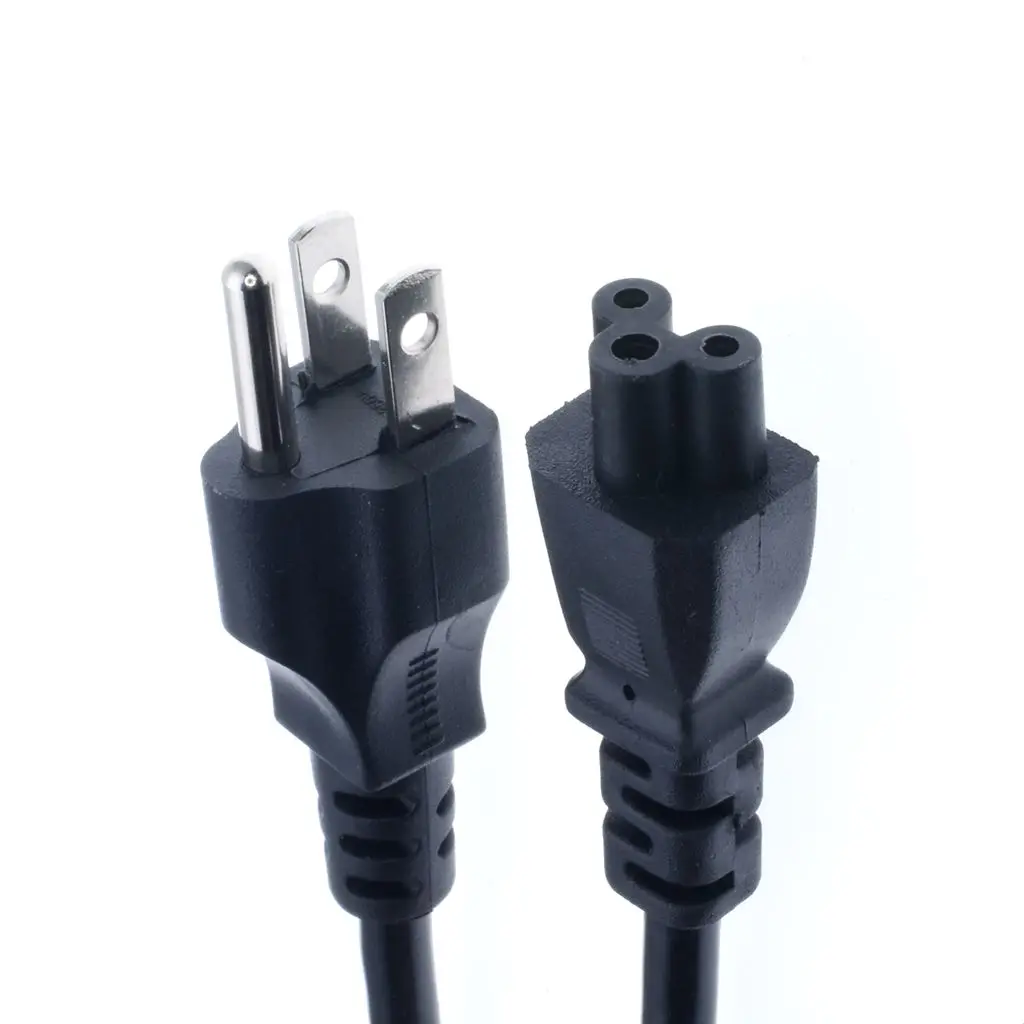 Кабель питания для ноутбука 1,5 м 1,8 м 6 футов вилка стандарта США IEC C5 адаптер переменного тока Шнур питания для Dell lenovo ноутбук Comnputer Монитор LG tv