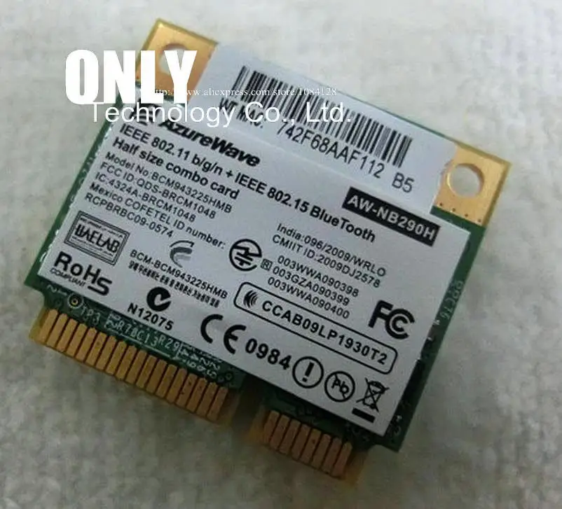 Для Broadcom BCM43225HMB BCM43225 Половина мини PCI-E Wi-Fi Bluetooth3.0 Беспроводной карты для ACER 4750G 5750 г 4352 г Поддержка систем MAC