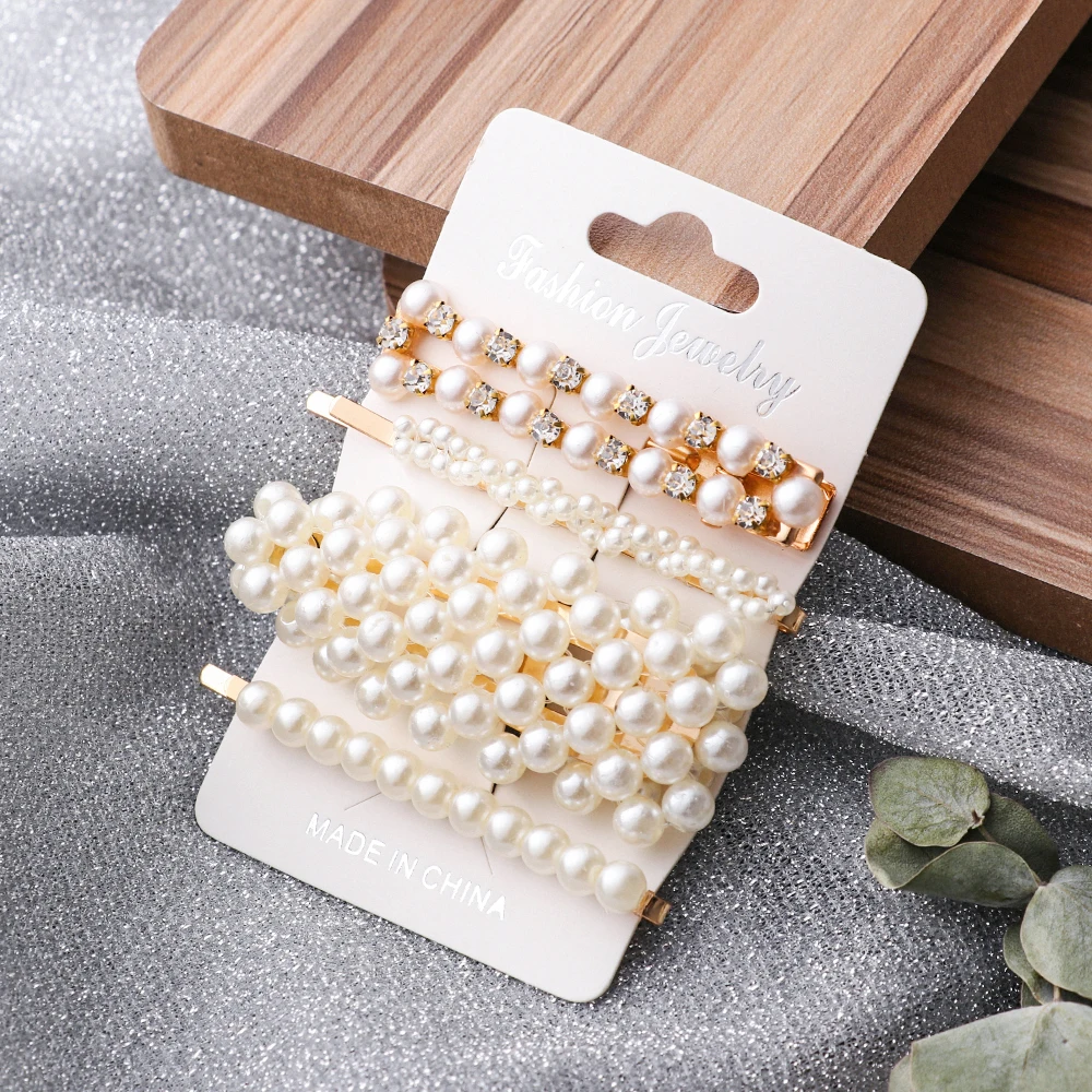 1 комплект элегантные жемчужные заколки для волос женщин и девочек новинка 2019