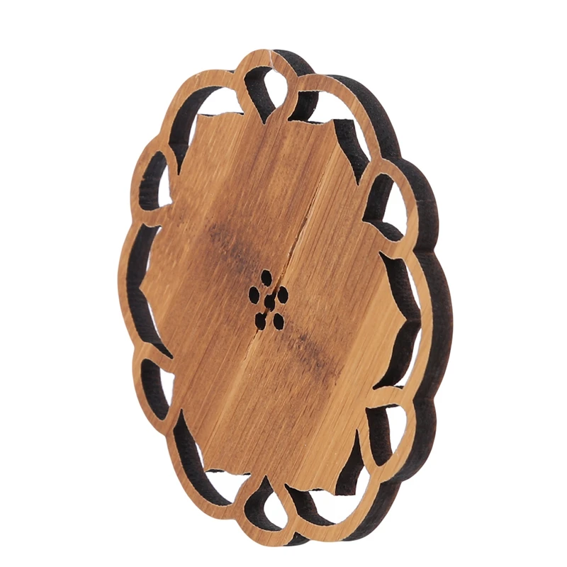 2020 Лотос бамбуковые подставки для напитков коврик деревянные подстаканники