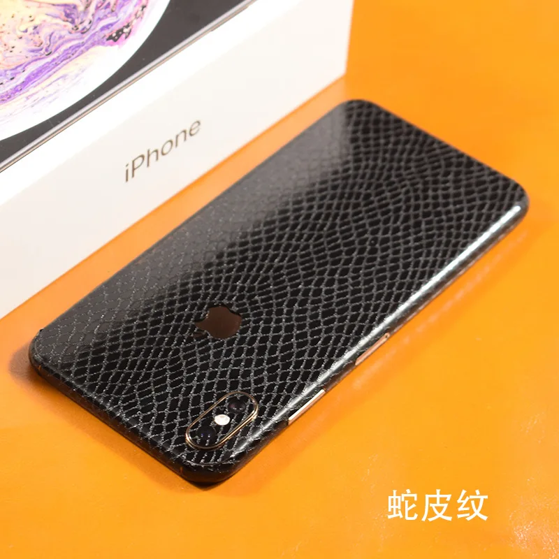 Crocodile Snakeskin Pattern Decorative Back For iPhone XS MAX XSMAX Phone Protector Film Stickers | Мобильные телефоны и