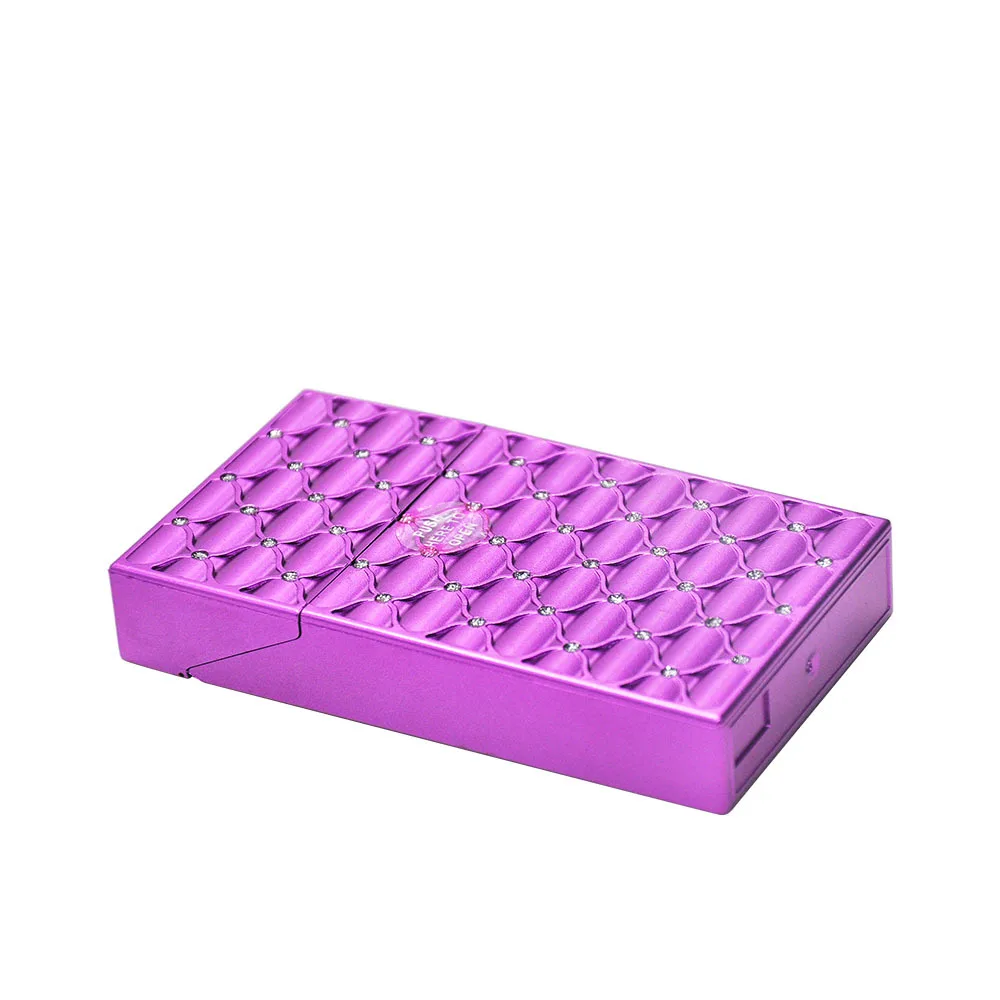 COSY MOMENT 110mm Lady Slim Cigarette Box Cover With Crystal Women Cigarette Case Cigarette Storage Acrylic Cigarette Pack YJ514