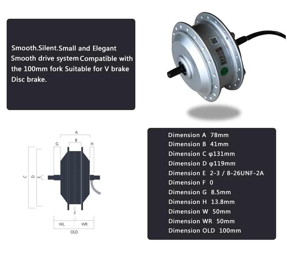 Мощный BAFANG 48V 350W 500W электрический мотор-колесо комплект для переоборудования электрического велосипеда с Батарея 48V 20ah 26ah 8FUN уд/мин мотор для центрального движения колеса