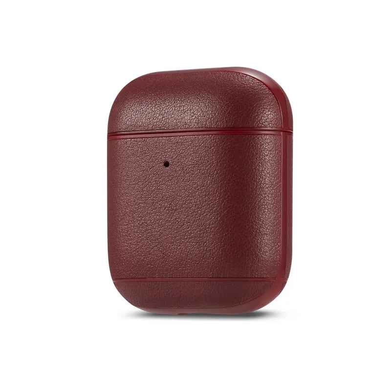 Для Apple Airpods чехол из натуральной кожи Bluetooth беспроводной Чехол для наушников чехол для Airpods 1 2 Coque Air Pod зарядная коробка
