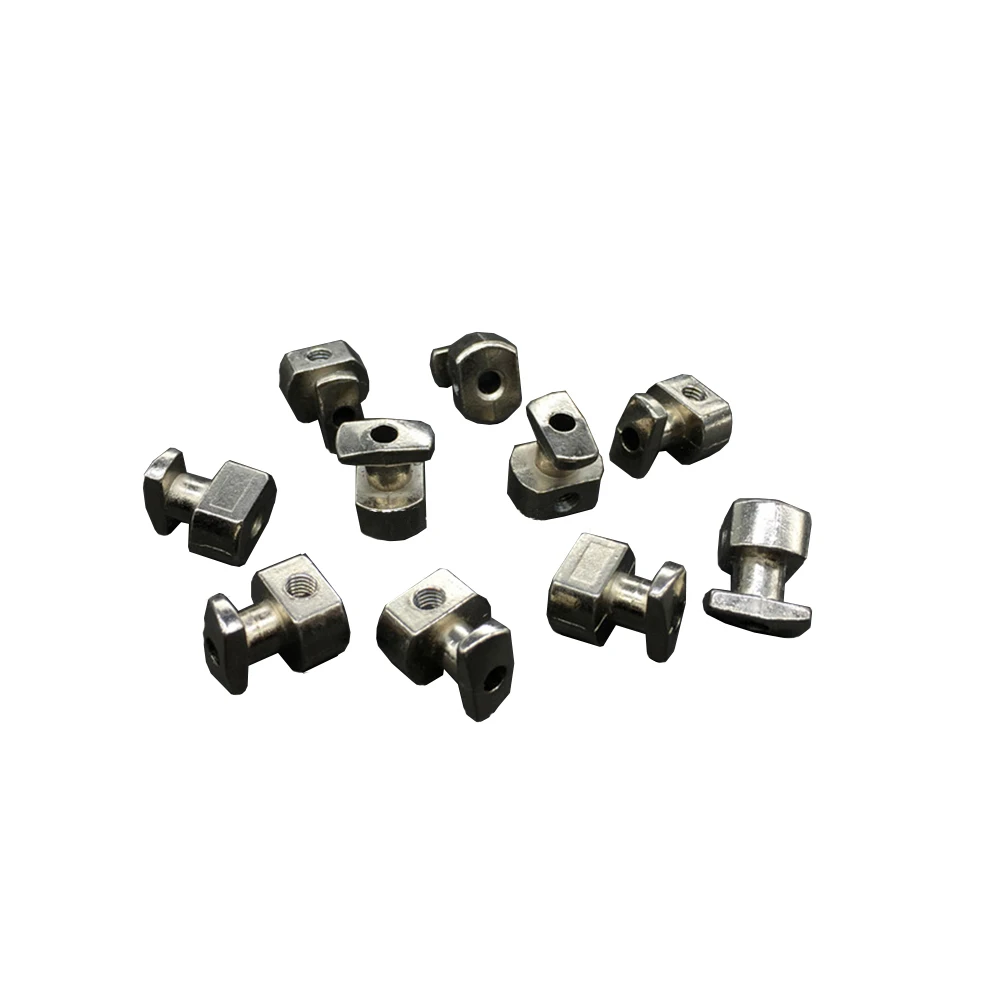 

10PCS/lot Nickel plating Zinc alloy Grid fixed block for the 30/40/45 series Nut Aluminum Profiles