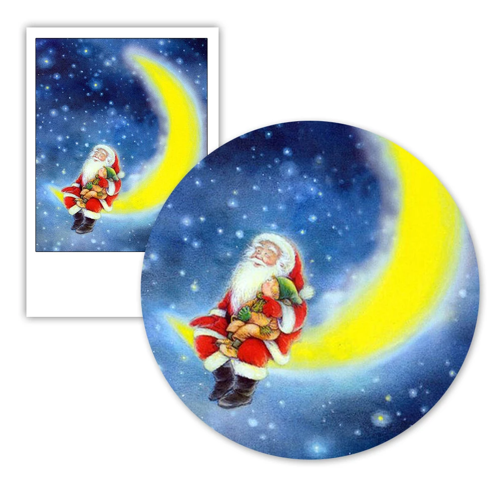 New Year Holiday decor Christmas wall X-mas Wall Art Painting Santa Decor Poster | Дом и сад