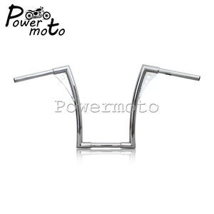 chrome 1" Rise 1-1/4" мотоцикл хром APE вешалка руль для Harley на заказ Softail FLST FXST Sportster XL Dyna Touring Кафе Racer - Цвет: chrome