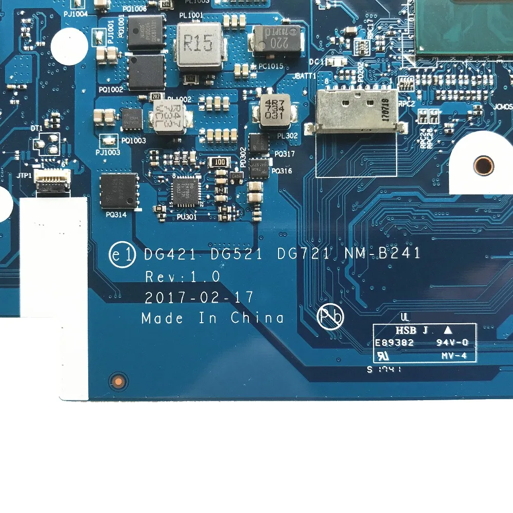 5B20N86620 для lenovo IdeaPad 320-15IKB 320-17IKB Материнская плата ноутбука DG721 NM-B241 SR342 i5-7200U Процессор 4 Гб Оперативная память DDR4