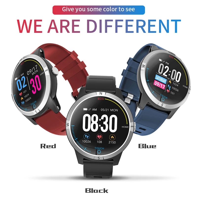 2019 reloj inteligente Smartwatch сердечного ритма трекер ЭКГ спортивный автоматизированный