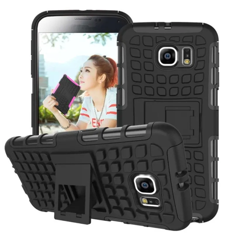 AILKIN Heavy Duty Защита чехол для телефона samsung Galaxy S6 S6edge S7 S7edge шин узор Броня с держатель