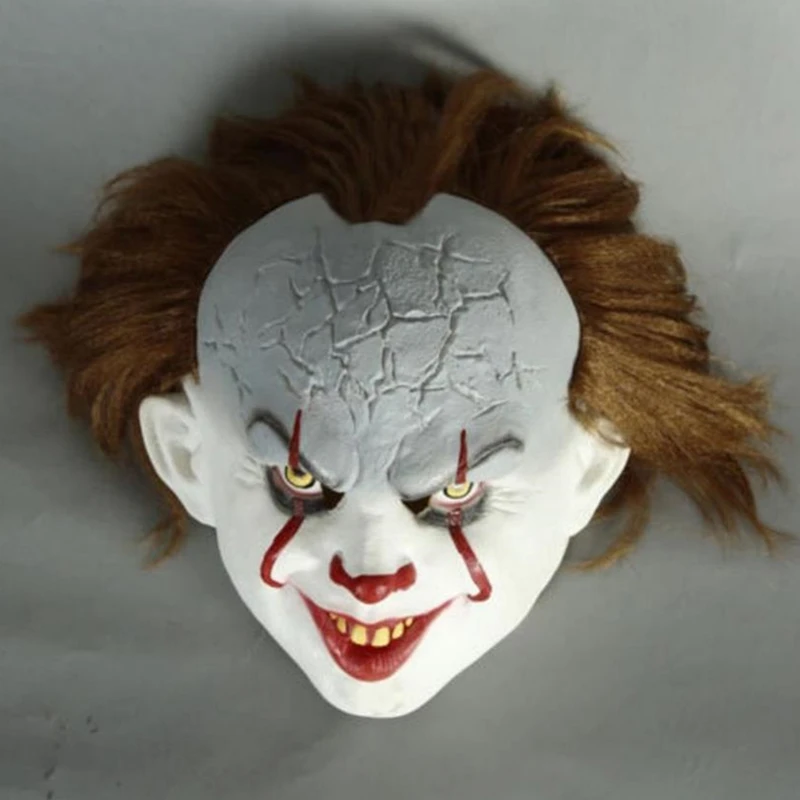Фильм Стивен Кинг это маска Pennywise Клоун Маска Хэллоуин Косплей Костюм латексные маски, реквизит