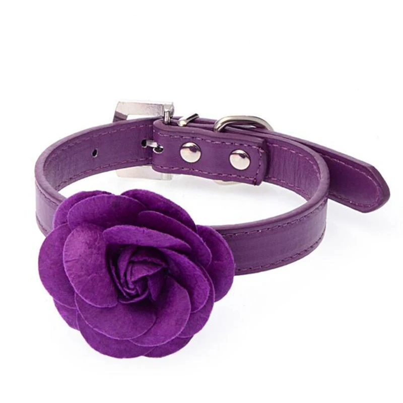 Конфетный цветной сладкий цветок розы ошейник для щенка кошки ожерелье perro mascota
