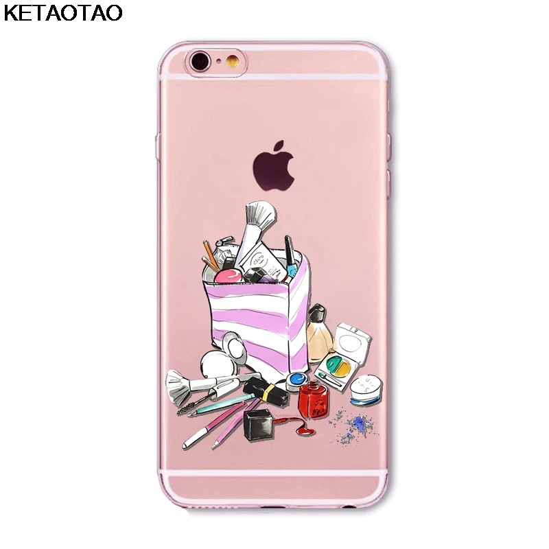 KETAOTAO новые трюки Красота телефон чехол для iPhone 4S 5C 5S 6, 6 s, 7, 8plus, XR XS Max чехол с украшением в виде кристаллов из термопластичного полиуретана(TPU) крышка чехол S - Цвет: Зеленый