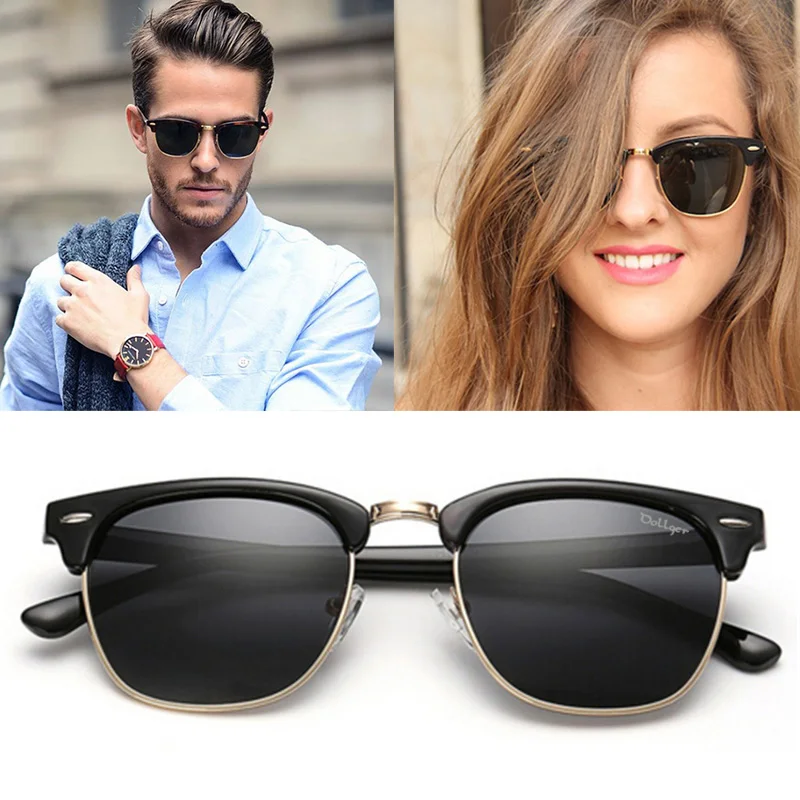 мужские и женские поляризованные солнцезащитные очки Dollger в стиле ретро