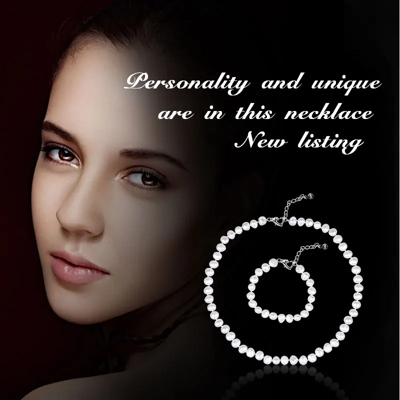 Женский жемчужный комплект из колье и браслета 10 11 мм|jewelry sets|nymph jewelrynymph pearl |