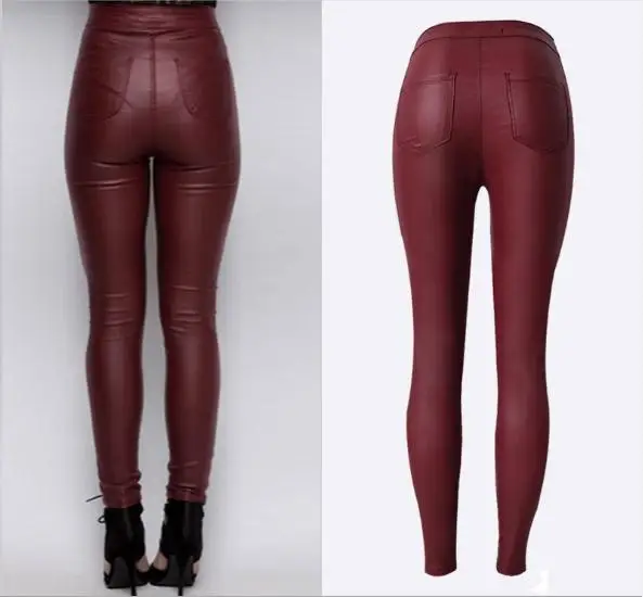 2019 женские облегающие узкие брюки карандаш с высокой талией эластичные из