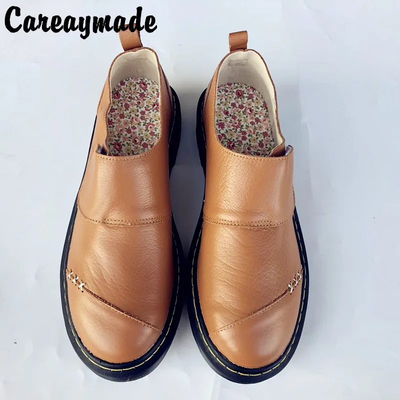 Careaymade-2019 Новинка Сезон весна-осень Обувь ручной работы из натуральной кожи для