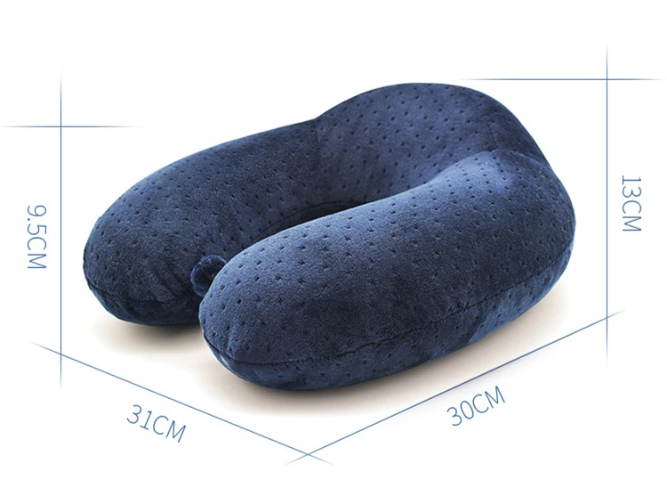 Тайская латексная u-образная подушка для шеи Memory Foam Автомобильная дорожная воздушная подушка домашняя подушка для шеи голова поддержка офисная Подушка дорожная подушка