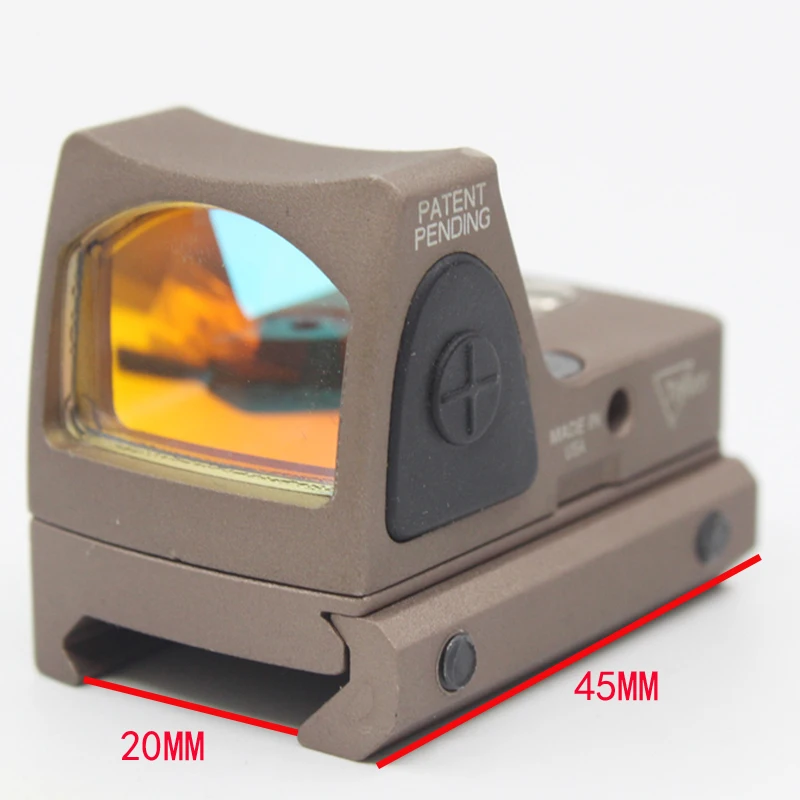 Тактический RMR Reflex Red Dot Sight 3 25 MOA Scope для Glock Охота Fit 20 мм Pictinny Rail с кнопкой