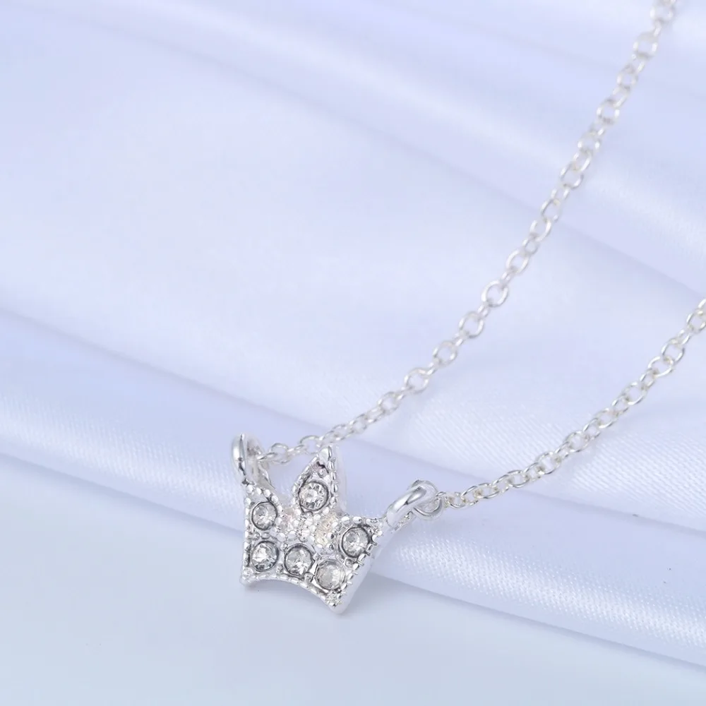 Цепочка женская с подвеской в виде короны принцессы 10 шт.|crown pendant necklace|necklace