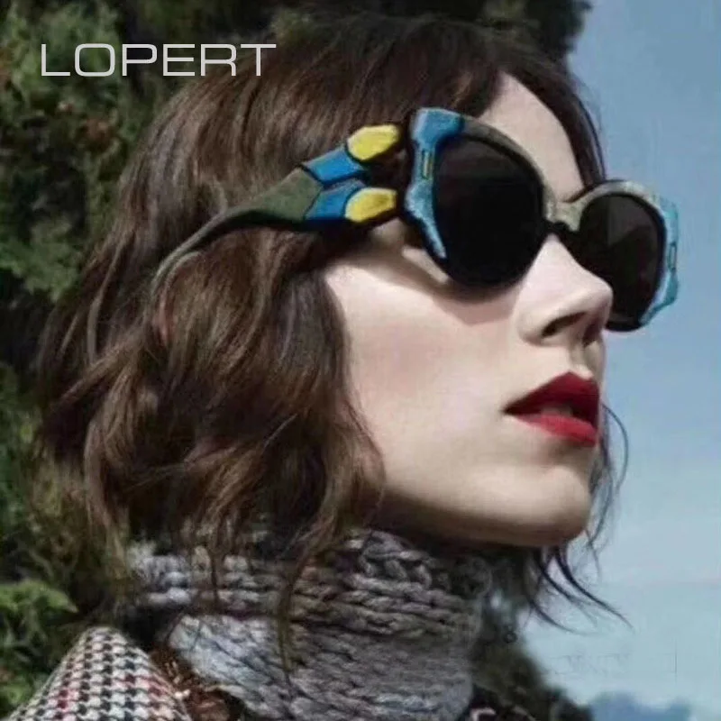 LOPERT Винтажные Солнцезащитные очки пилота женские брендовые дизайнерские большие ретро трендовая стильная солнцезащитные очки Oculos De Sol Gafas UV400