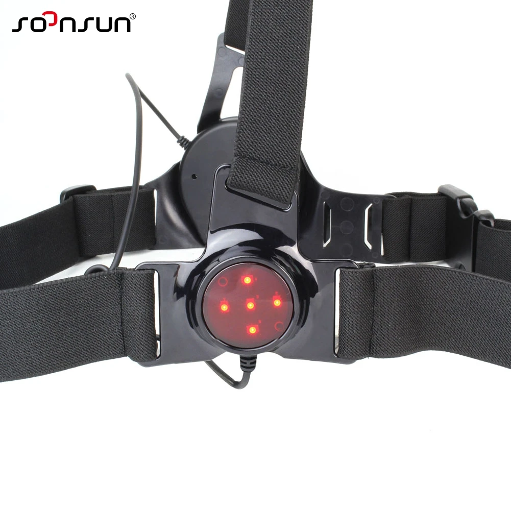 Нагрудный ремень SOONSUN светодиодная вспышка для бега крепление лампы GoPro Hero 7 6 5 4