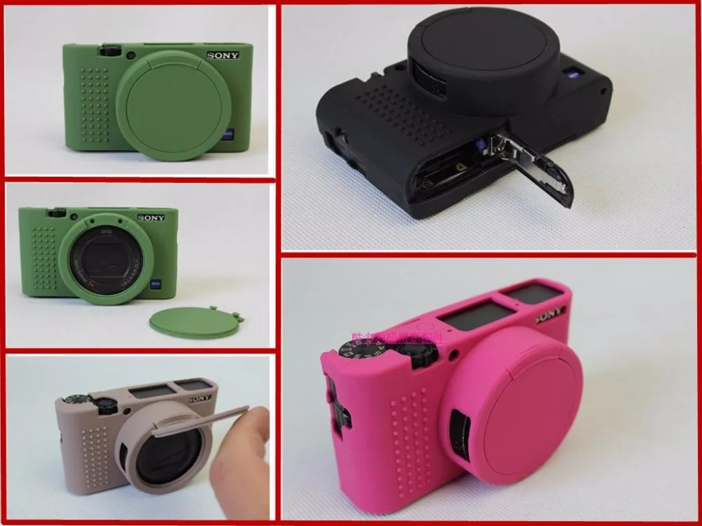 Защитный чехол для камеры Sony RX100, RX100II, RX100III, m3, M4, M5, M6, из мягкого силикона резиновый защитный корпус для камеры (art.: 7a710f2d5) - 7a710f2d5
