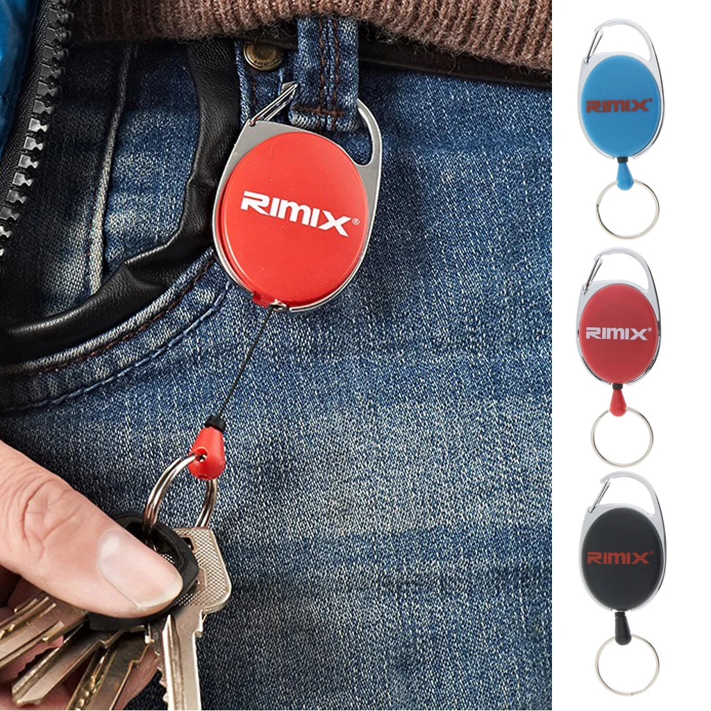 Выдвижной брелок для ключей держатель с карабином езды на велосипеде треккинга