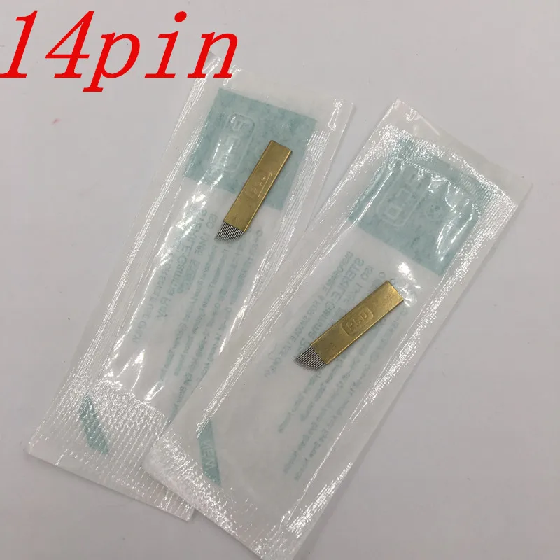 Бесплатная доставка медные PCD изогнутые лезвия для перманентного макияжа бровей