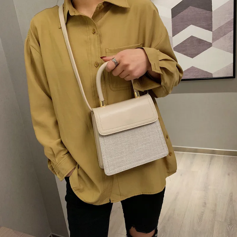 Женские сумки женские модные контрастного цвета 2019 повседневные через плечо из