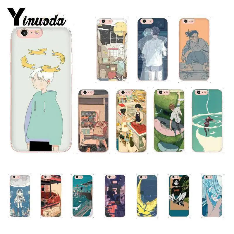 Милый мягкий чехол Yinuoda в Корейском стиле для iPhone 8 7 6 6S Plus X XS MAX 5 5S SE XR 10 11 11pro