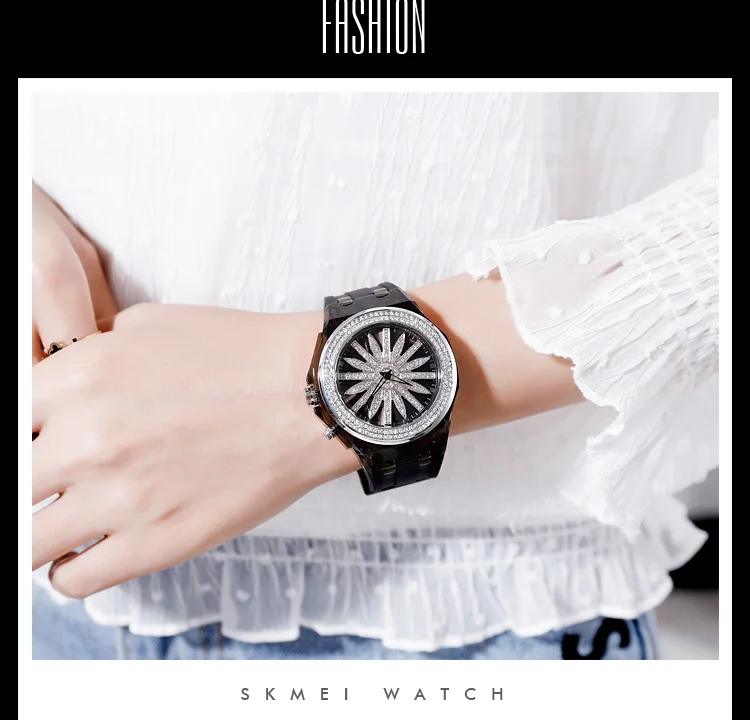 SKMEI Relogio Feminino 1536 модные красочные светодиодный светильник женские кварцевые часы 5 бар водонепроницаемые женские наручные часы