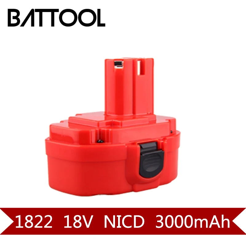 1X 3000 мАч 18В Ni CD для MAKITA 1822 Аккумуляторная батарея: 1823 1834 1835 3 192827 PA18 5620DWA 5036DA ML183