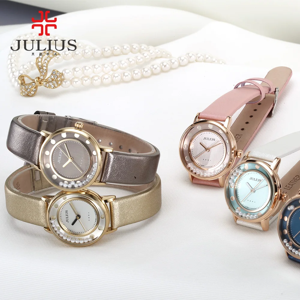 JULIUS JA 927 марки часы для женщин Мода дешевое качество High End Никель Бесплатная