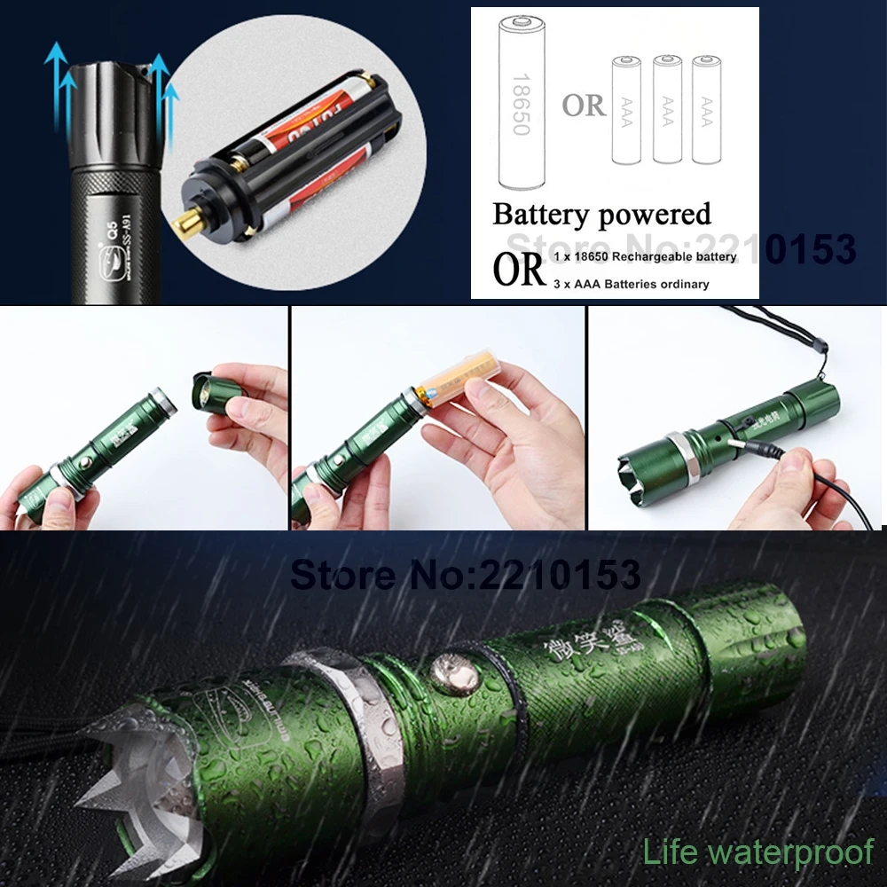 Зеленый тактический фонарь для верховой езды сильный светильник вспышки