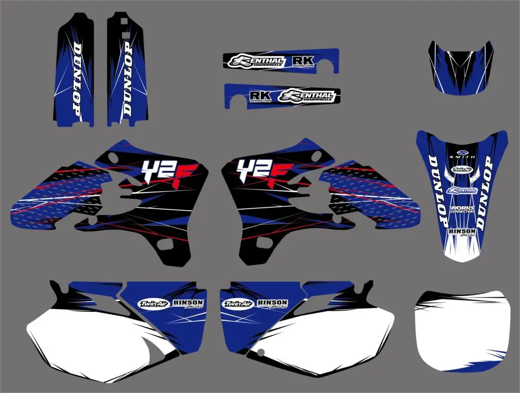 Командные графические Фоновые наклейки набор наклеек для Yamaha YZ YZF 250F 450F 250 450 YZ250F