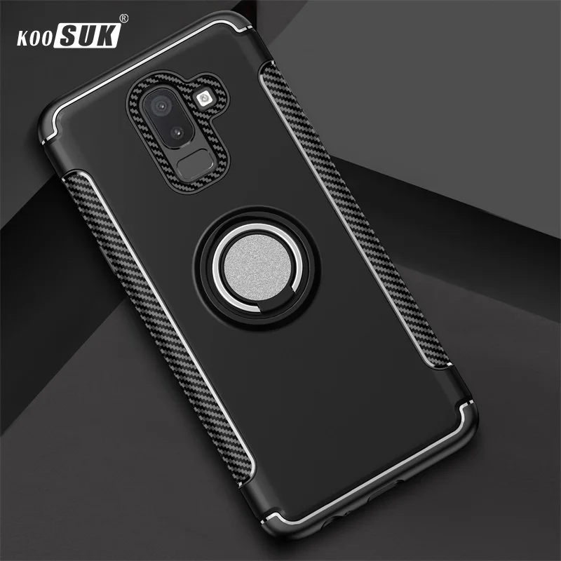 Чехол J8 для Samsung Galaxy 2018 чехол Броня 360 полная защита кольцо магнитный держатель