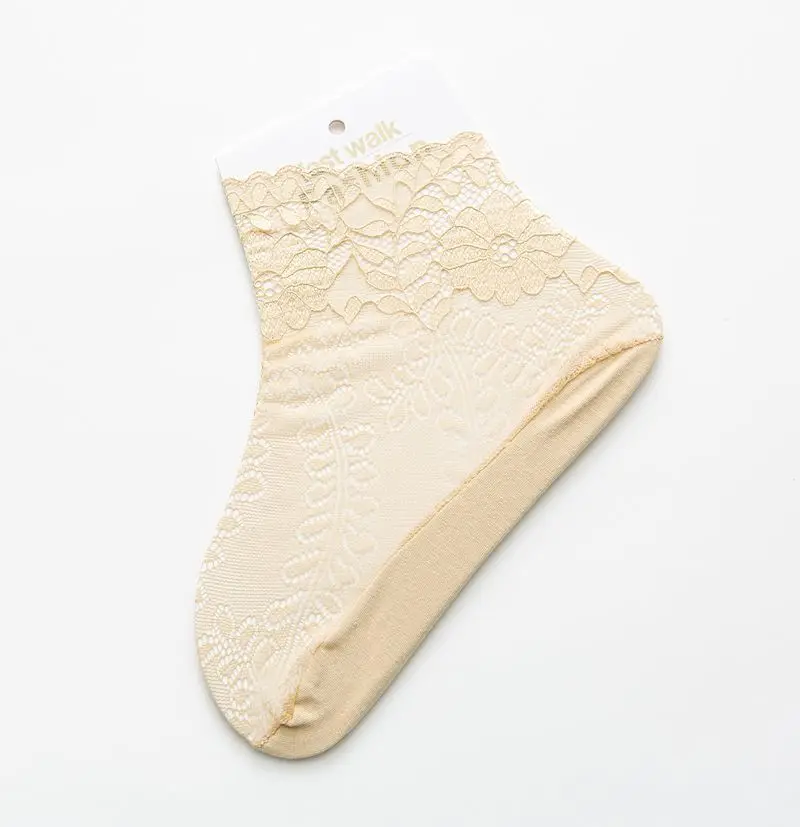 Женские носки; 1 пара; Новинка года; сезон весна; женские короткие носки; кружевные дышащие тонкие однотонные носки для девочек; Новинка; Модные женские носки