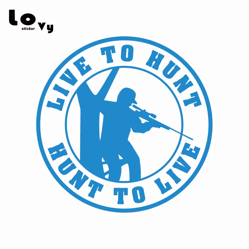Виниловая наклейка для автомобиля Live To Hunt охотничьего оленя оконная дверь