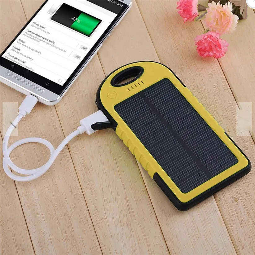 CARPRIE СВЕТОДИОДНЫЙ дорожный двойной USB аккумулятор на солнечной батарее зарядное