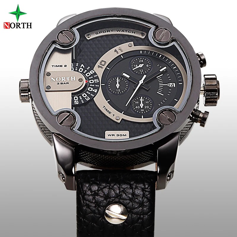 Северные мужские спортивные часы люксовый бренд Модные кварцевые 30 м
