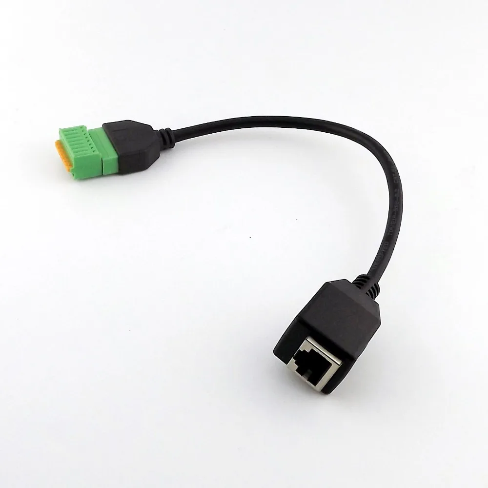 1xRJ45 Ethernet гнездовой разъем до 8 штырьков av-терминал пружинный адаптер