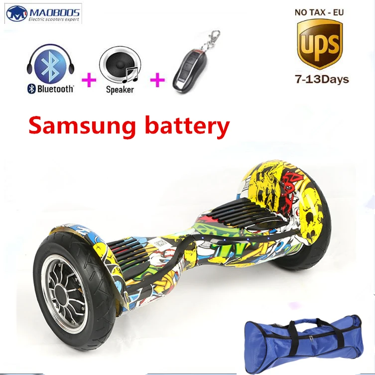 Балансируя 10 дюймов скейтборд Ховерборд bluetooth 4400amh 700 Вт samsung батарея Smart Баланс