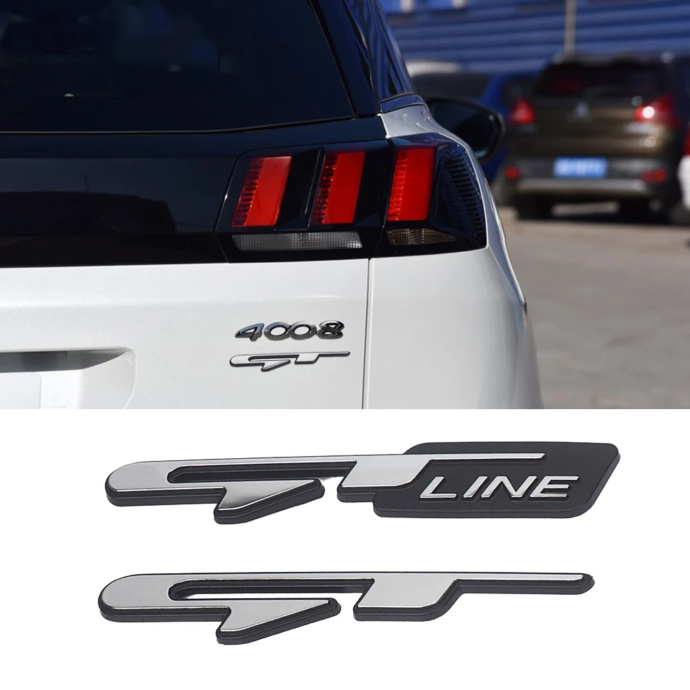 GT Line Логотип Автомобиля Наклейка для peugeot 307 308 508 4008 3008 2008 багажник переднее крыло