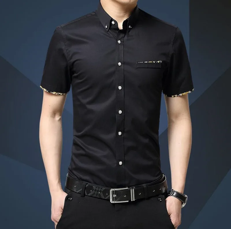 Новинка 2017 Модная мужская рубашка хлопковая футболка высокого качества Мужская