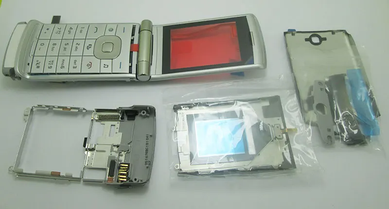 Чехол для всего корпуса и клавиатура NOKIA 6267 серебристый оригинальный | Мобильные