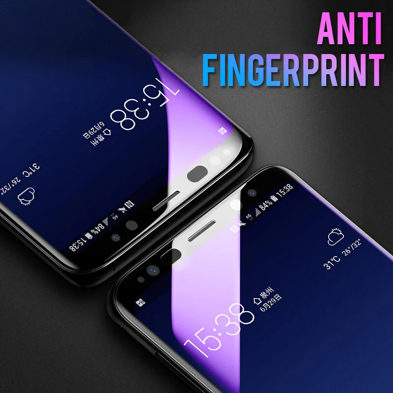 6D полный изогнутый край закаленное Стекло для samsung Galaxy S9 S8 плюс Экран Защитная