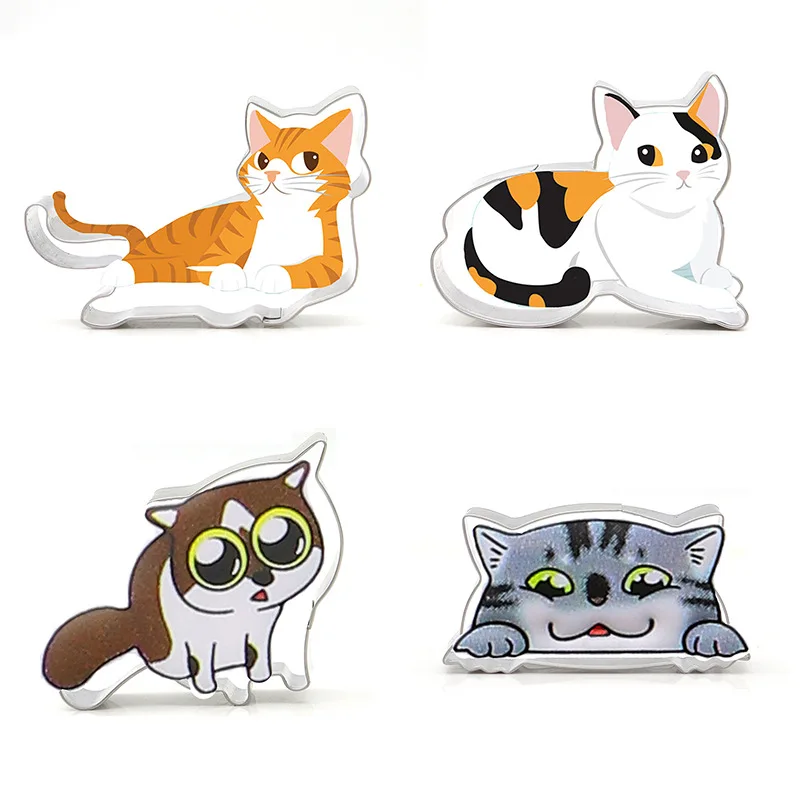 4 шт./компл. из нержавеющей стали мультфильм кошка Kitty Форма DIY формы для печенья и