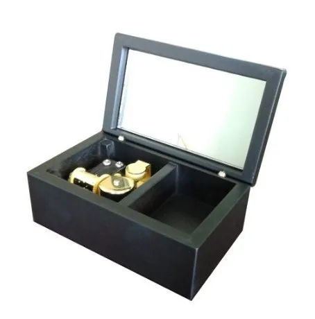 18 нот ветряная деревянная музыкальная шкатулка с зеркалом играть ветер лес Мой