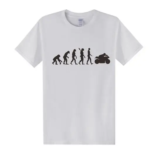 Мотоцикл футболки для мужчин мотоцикл Ape к эволюции футболка летние с короткими